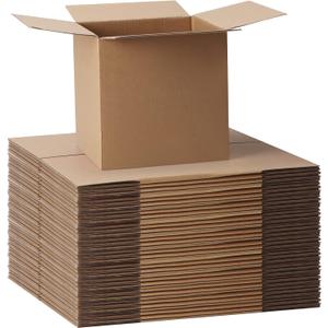 CRUGLA 40 Packs Shipping Boxes 6x6x6, Corrugated Cardboard Brown Mailing Box Bulk for Packing