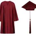 Capoda 9 Pcs 2025 Kids Kindergarten Graduation Cap Gown with Tassel Diploma Pre K Grad Dress Costume for Preschool Child (Large)