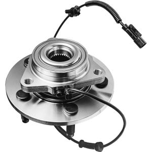 Detroit Axle - 5 Lugs Front Wheel Bearing Hub for 2006-2009 Ram 1500, Replacement 2007 2008 Ram 1500 [4-Wheel ABS] Wheel Bearing and Hub Assembly