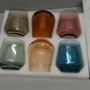 comfit Colored Stemless Wine Glasses Set of 6-17 oz Hand-Blown Crystal Colored Glassware with no Stem, Multicolor Glassware for Lovers, Wedding, Birthday, Mother's Day Housewarming Gifts for Women