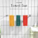 KOKOSIRI 32 Inch Bath Towel Bars Bathroom Towel Racks Towel Holder Towel Rods Kitchen Towel Hanger Bathroom Accessories Stainless Steel Wall Mounted Satin Nickel B4006BR-L32