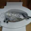 Bemis Rise 4.5" Raised Toilet Seat with Support Handles, Hinges Never Loosen, Fits Round and Elongated