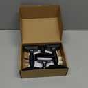 Homemory 6 Pcs Window Candles with Sensor Dusk to Dawn, Ivory Electric Window Candle Flickering, Christmas Fake Candles Battery Operated, Led Candlesticks with Black Holders for Xmas Holiday Decor