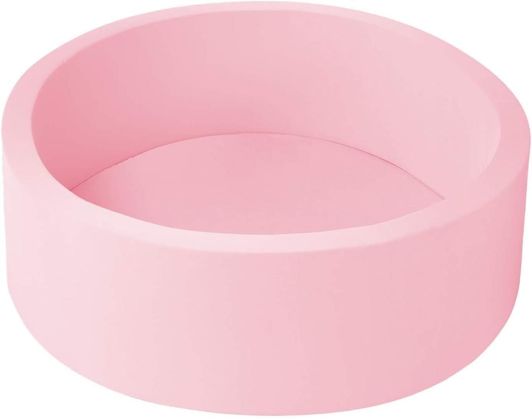 Foam Ball Pit for Toddlers Kids Soft Ball Pool Ideal Gift Play Toy for Children Kiddie Pools - Light Pink