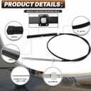 12FT Mechanical Rack & Pinion Steering Cable SSC134XX, Back Mount Rack Single Cable Compatible with Seastar SH5210P, SH5230P, SB39526P, SB39544P, SS14115 SS15115