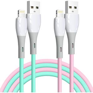 iPhone Charger 2Pack 6 FT Apple MFi Certified Lightning Cable Fast Charging iPhone Charger Cord Compatible with iPhone 14 13 12 11 Pro Max XR XS X 8 7 6 Plus SE iPad and More