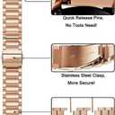 ViCRiOR Compatible for Garmin Venu, Venu SQ, Venu 2 Plus, Vivoactive 5/3 Bands - Solid Stainless Steel Watchband and Mesh Strap Bracelet Replacement
