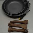 SENSARTE Nonstick Frying Pan Skillets, Swiss Granite Coating Omelette Pans, Healthy Cookware Chef's Pan, Free of Intentionally Added PFOA (9.5+11+12.5 Inch) (Gray)