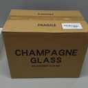 Stemless Champagne Flutes Set of 12, 10 oz Modern Clear Glasses for Champagne, Mimosas, Prosecco and Cocktails, Durable and Dishwasher Safe, Ideal for Weddings, Parties and Home (12 PCS)