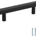 3.5 Drawer Handles Black Kitchen Cabinet Handles Black 10 Pack - Peaha PHJ22BK 90mm Drawer Pulls Bathroom Cabinet Hardware for Desk, Wardrobe, Bedroom