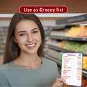 4 PCS Magnetic Dry Erase Shopping List for Fridge with 6 Fine Point Dry Erase Markers | 6x9 Grocery List Magnet Pad  Magnetic Shopping List Pad - Dry Erase Fridge Notepad with Magnet