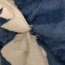 CULVE Glow in The Dark Shark Blanket Onesie Hoodie with Teeth, Eyes & Fins - Super Soft Flannel Wearable Shark Costume for White Elephant Gift Exchange Party (Blue, XS)