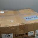 Area Rug 10x14 Washable Vintage - Soft Traditional Rug for Living Room Bedroom Dining Room or Home Office -Non Slip Backing Large Rugs with Low Pile Farmhouse Oriental Retro Carpet - Dark Brown