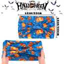 Urieo Halloween Headband Pumpkin Hair Bands Wide Festival Hair Accessories for Women