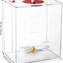 Aquarium Choice Acryli Made Liquid Storage Bucket Dosing Pump Reservoir Container (6.3 * 4.25 * 7.28 Inch;2500ml/2.5L)