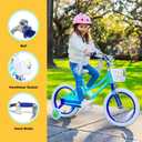 Dynacraft Sunset 16, 18, 20 Inch Kids Bike, Girls Bike With Training Wheels or Kickstand, Easy Assembly Kids Bicycle, Bicycle for Kids, Bike for 5 Year Old Girl, Pink or Teal Bike With Training Wheels