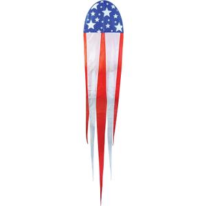 In the Breeze 3354  22" Patriot Dancing Dragon Kite  Easy Flying Single Line Kite