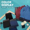 BAMBOO COOL Breathable Men's Underwear Modern Multipack Comfortsoft Moisture-Wicking Boxer Briefs 6 Pack (Black, XL)