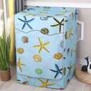 Washer/Dryer Cover for Front Load Washing Machine Cover Waterproof Dustproof Sun-Proof and Anti-UV Washer Covers for Outside W 23.6 D 26.7 H 33.5 (Blue sea)