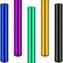 2 x Amylove 5 Pieces Cute Small Metal Aluminum Waterproof Metal Case for Purse Pocket Travel, 4.5 Inches(Purple, Green, Blue, Yellow, Black)