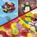 Greentime 600-700 PCS Mixed Color Assorted Sizes Round Resin Buttons for Crafts Sewing DIY Manual Button Painting DIY Handmade Ornament Buttons Easter Egg Fillers Decorative