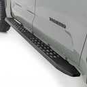 Rough Country RPT2 Running Boards for Toyota Tundra (20222026)  Fits Crew Cab 2WD/4WD, 6.75" Steel Side Steps, No-Drill Install, Matte Black Raptor-Style Rails