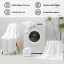 Ferdilan 8 Piece Extra Large Bath Towels Set,2 Oversized 35"x70" Bath Towel Sheets,2 Hand Towels and 4 Washcloths 600 GSM Highly Absorbent Quick Dry Towels Set for Bathroom Hotel White