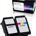 Remanufactured Ink Cartridge Replacement for Canon PG-245XL CL-246XL for Canon MG2520 MG2922 MG2555 MG2920 MX490 iP2820 Printers (1 Black/ 1 Color)