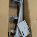 Solar Panel Pole Mount, Solar Panel Mounting Brackets, Solar Panel Mount, with Adjustable Angle and Size, Fit for Installing 0-50w Solar Panels, White