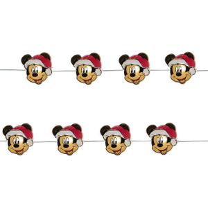 Mickey Mouse Kurt Adler Christmas Holiday LED Fairy Lights Boxed (One Size, Red/Black)