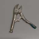 DURATECH 10-Inch Locking Pliers, Premium Cr-V Construction, Curved Jaw Locking Pliers with Wire Cutter, Fit for Clamping Twisting Welding