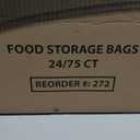 Food Storage Bags, Case of 1800 (24 packs x 75)