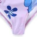 Disney Lilo & Stitch Girls Swimsuit UPF 50+ One Piece Bathing Suit for Big Kids, 4, Purple