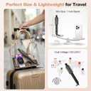 Brush Curling Iron,Curlings Iron for Short Hair 3 Temperature Adjustable,Curling Iron Brush 1 Inch with 30s Fast Heat Anti-Scald Anti-Tangle Negative Ion Travel Size Dual Voltage