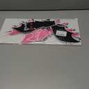 20Pcs Halloween Garage Decoration Magnet Stickers Black Pink Bat Refrigerator Decals Magnet Stickers for Party Home Door Dishwasher Decor