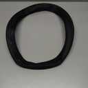 Microfiber Leather Steering Wheel Cover Universal 15 inch (Black)