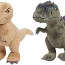Jurassic World Plush Collector Set, 4-pieces, 7-inch Dinosaur Stuffed Animals, Kids Toys for Ages 3 Up, bJust Play (Jumbo)