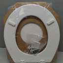 BEMIS 500EC 390 Toilet Seat with Easy Clean & Change Hinges, 1 Pack Round, Cotton White