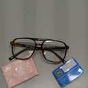 FEISEDY Blue Light Blocking Glasses Fake Nerd Clear Square Computer Lightweight Pilot Glasses Frame Oversized B2866
