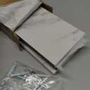 Pinkunn 3 Pcs Faux Marble Floating Shelves Modern Wooden Floating Shelf Wall Mount Organizer Decor for Home Bathroom Kitchen Storage and Display(White)