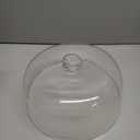 11 inch Glass Cake Dome Cover for Cake Stand, Clear Round Cake Stand Lid Cover for Cake Food Dessert Display
