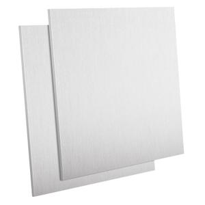 2 Pack 6061 T6 Aluminum Sheet Metal 8 x 8 x 5/16 Inch Flat Plain Plate Panel Aluminum Sheet Plate Finely Polished and Deburred, 8mm Thick