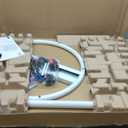 Maxtek Mobile Dry Erase Board 40x28 inches Magnetic Portable Whiteboard Stand Easel White Board Flipchart Easel Board with 25 Sheets Paper Pad for School Supplies (Silver)