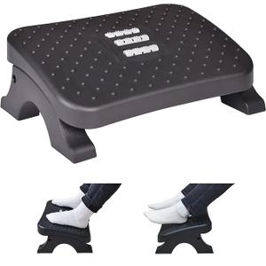 Scalebeard Foot Rest for Under Desk at Work,Height Adjustable Infinite Angle Ergonomic Foldable Footrest for Office, Gaming,Computer, Removable Pad Desk Foot Stool with Massage Beads,for All Seasons