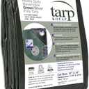Kotap 12 x 14 Ft. Heavy-Duty Protection/Coverage Tarp, 8-mil, Reversible, Multi-Use, Waterproof, Green-Silver, (TGS-1214)