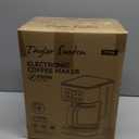 Taylor Swoden 12-Cup Programmable Coffee Maker, Regular & Strong Brew Drip Coffee Machine for Home and Office, Glass Carafe, Pause & Serve, Auto Shut Off, Green & Stainless Steel