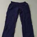 Baleaf Leggings for Women with Pockets Tummy Control Compression Workout Athletic Running High Waisted Yoga Pants (Medium, Navy Blue)