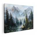 Canvas Wall Art Decor Modern Wall Art Decor Prints Gold Wall Art Pictures Wall Decor Blue Grey Misty Botanical Textured Artwork for Walls For Room Living Room Bedroom Office Wall Decor 20"X40"