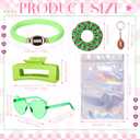 XunYee 72 Pcs Teen Girls Party Favors Sets Bulk for Women Include Heart Sunglasses Scrunchies Hair Clips Bracelets Keychain Laser Bags for Preppy Stuff Gifts(Multicolors)