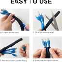 Secbolt Cord Protectors from Pets No Chew, 25ft - 1/2 inch Ultra Durable Cord Covers for Pets, Bite-Resistant Cable and Wire Protector for Cats, Dogs, Rabbits - White